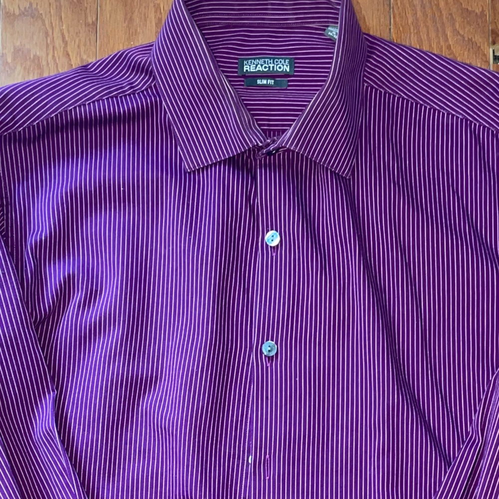 Kenneth Cole Purple Dress Shirt
